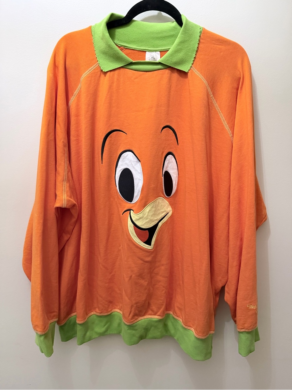 Disney The Original Florida Orange Bird Collared Sweater Costume 3X Unisex Plus